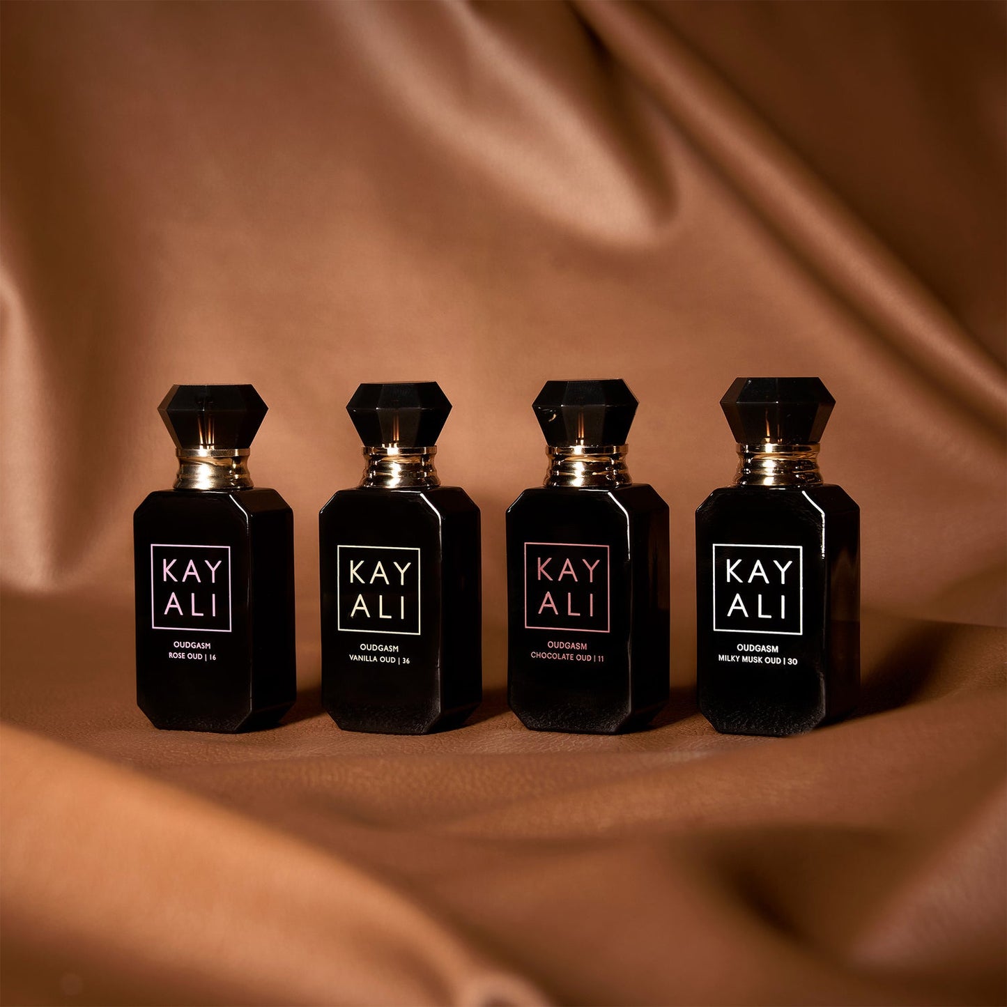 KAYALI Oudgasm Miniature Set (Vanilla, Rose, Milky Musk, Chocolate) 4×10 ML
