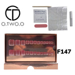 O.Two.O 24 Pcs Nails Box with Nail Glue & Adhesive Tabs,Alcohol Prep Pad,Mini Nail File,Cuticle Stick