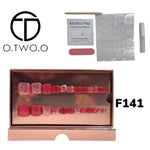 O.Two.O 24 Pcs Nails Box with Nail Glue & Adhesive Tabs,Alcohol Prep Pad,Mini Nail File,Cuticle Stick