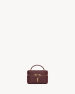 Saint Laurent Gaby mini vanity bag Burgundy with box packaging