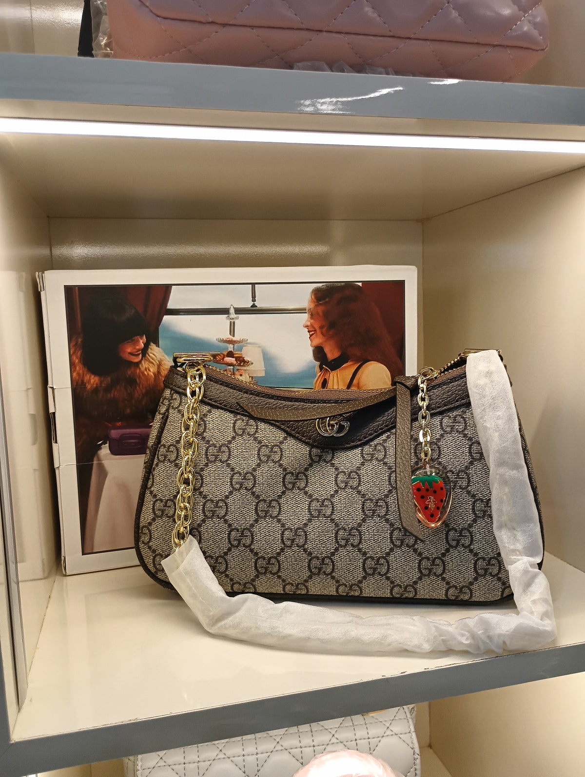 Gucci Ophidia Bag With Packaging Gg Shoulder Bag Premium Quality With Dust Bag With Brand Box Brand Card