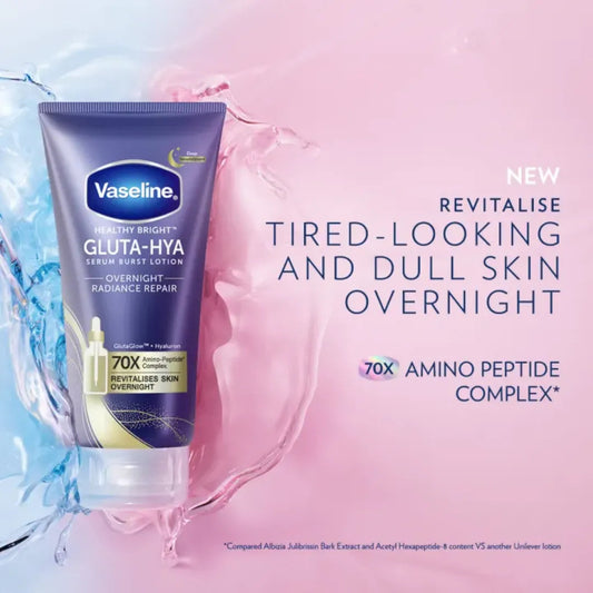 Vaseline Gluta-Hya Serum Burst Lotion Overnight Radiance Repair - 300ml