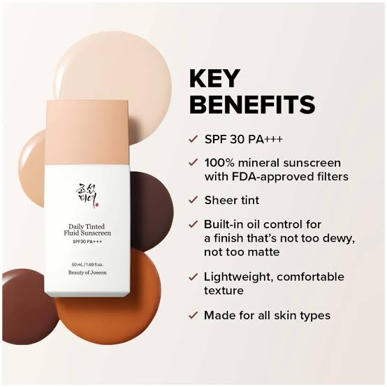 Beauty of Joseon Daily Tinted Fluid Sunscreen 50ml