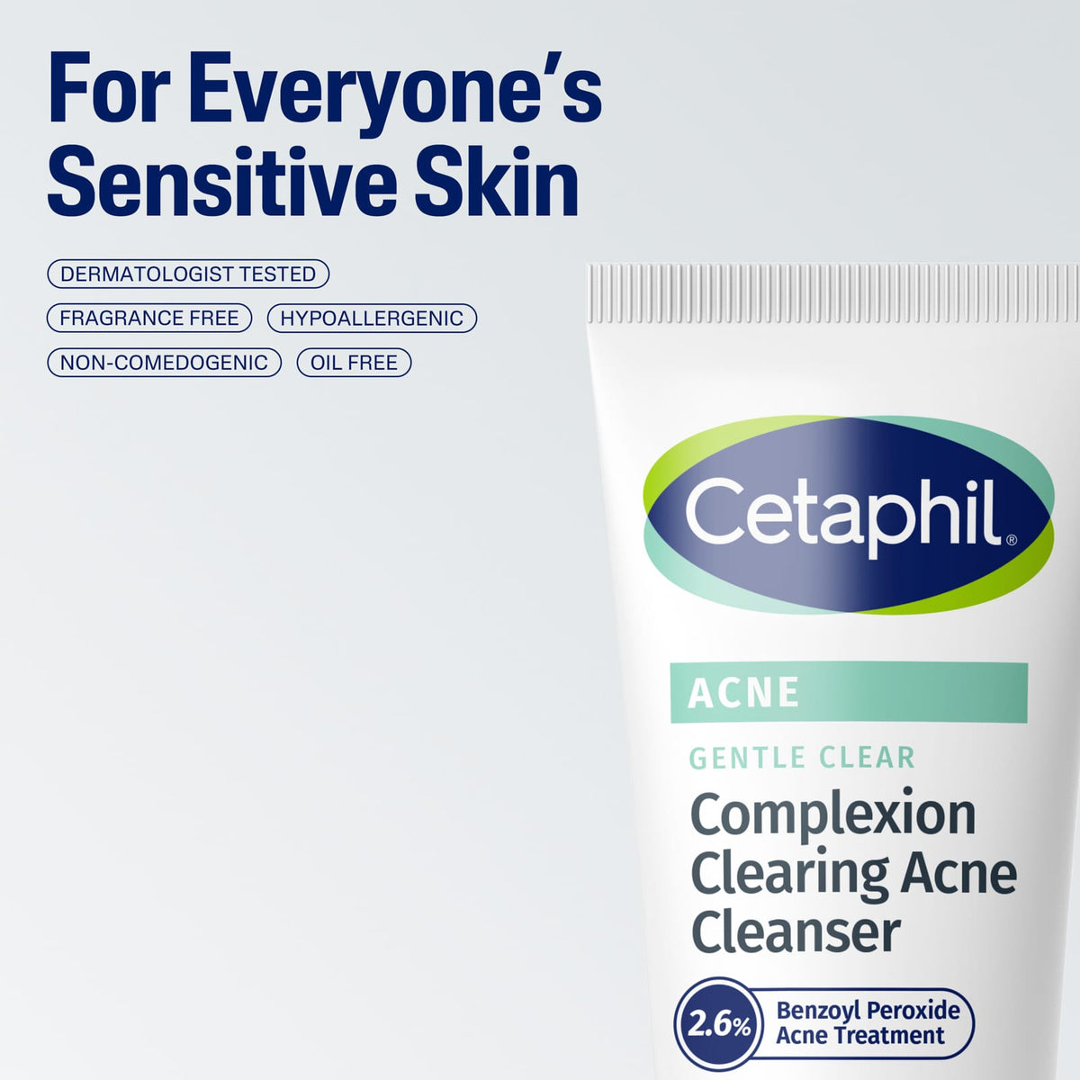 Cetaphil Gentle Clear, Complexion Clearing Acne Cleanser, 4.2 fl oz (124 ml)
